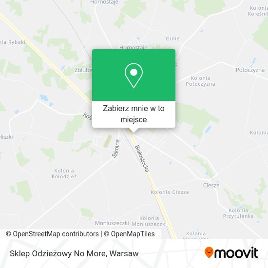 Mapa Sklep Odzieżowy No More