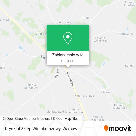 Mapa Kryształ Sklep Wielobranżowy