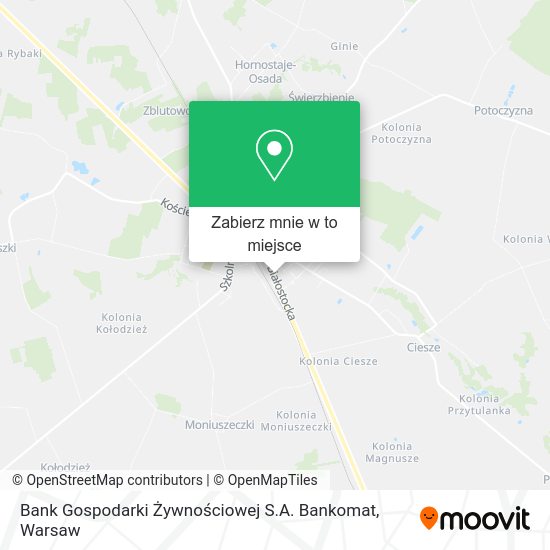 Mapa Bank Gospodarki Żywnościowej S.A. Bankomat