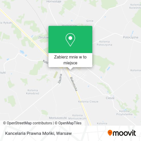 Mapa Kancelaria Prawna Mońki