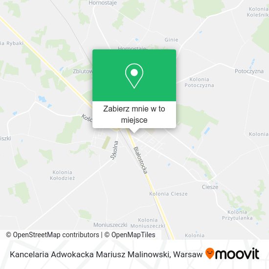 Mapa Kancelaria Adwokacka Mariusz Malinowski