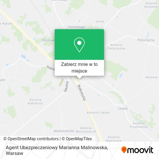 Mapa Agent Ubezpieczeniowy Marianna Malinowska