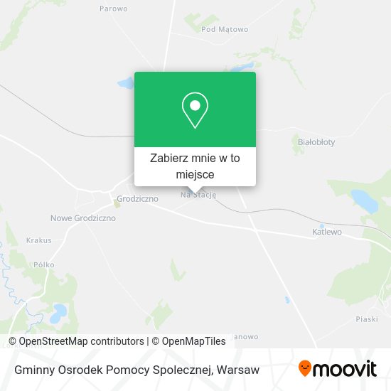 Mapa Gminny Osrodek Pomocy Spolecznej