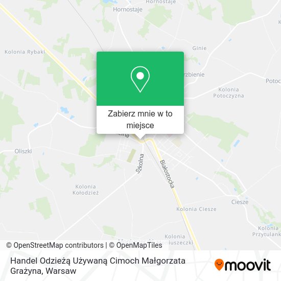 Mapa Handel Odzieżą Używaną Cimoch Małgorzata Grażyna