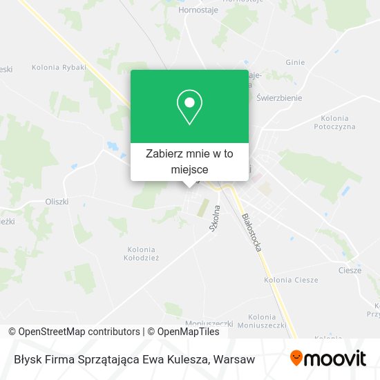 Mapa Błysk Firma Sprzątająca Ewa Kulesza