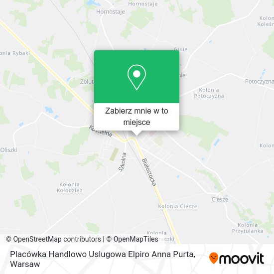 Mapa Placówka Handlowo Uslugowa Elpiro Anna Purta