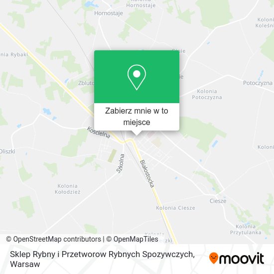 Mapa Sklep Rybny i Przetworow Rybnych Spozywczych