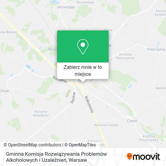 Mapa Gminna Komisja Rozwiązywania Problemów Alkoholowych i Uzależnień