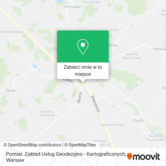 Mapa Pomiar. Zakład Usług Geodezyjno - Kartograficznych