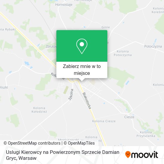 Mapa Uslugi Kierowcy na Powierzonym Sprzecie Damian Gryc