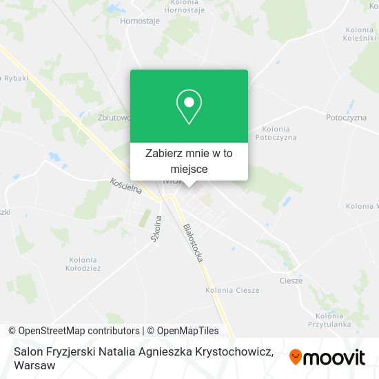 Mapa Salon Fryzjerski Natalia Agnieszka Krystochowicz