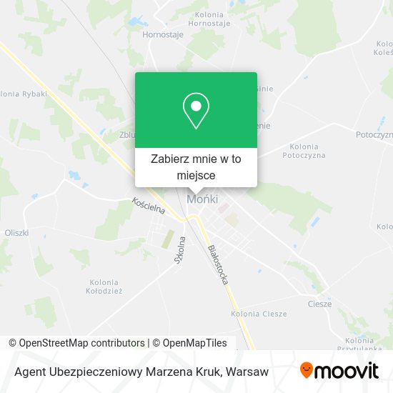 Mapa Agent Ubezpieczeniowy Marzena Kruk