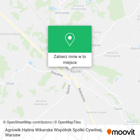 Mapa Agrowik Halina Wikarska Wspólnik Spółki Cywilnej