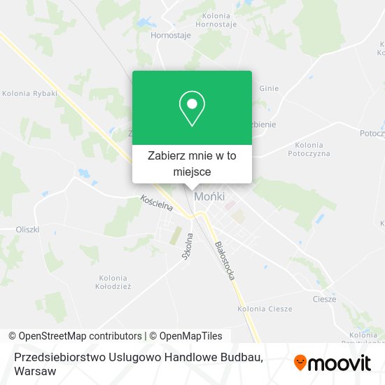 Mapa Przedsiebiorstwo Uslugowo Handlowe Budbau