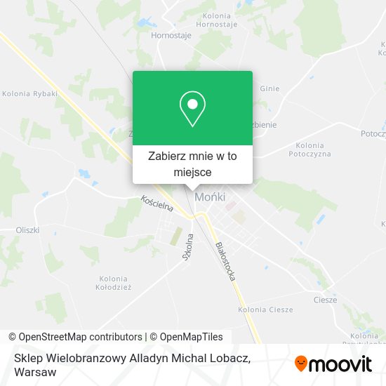 Mapa Sklep Wielobranzowy Alladyn Michal Lobacz