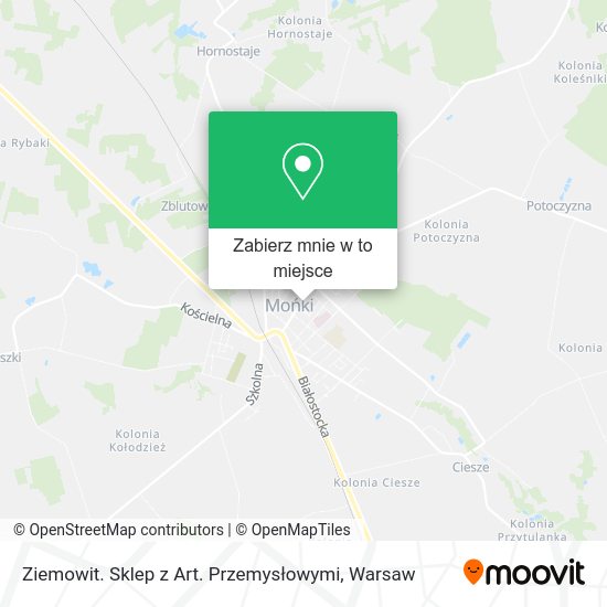 Mapa Ziemowit. Sklep z Art. Przemysłowymi