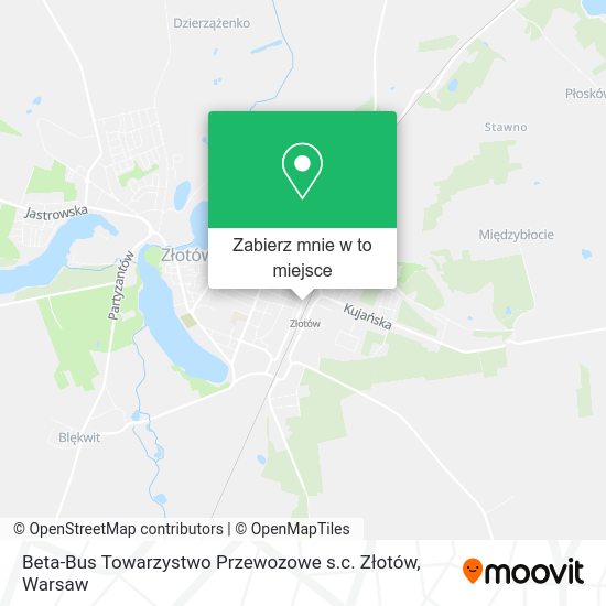 Mapa Beta-Bus Towarzystwo Przewozowe s.c. Złotów