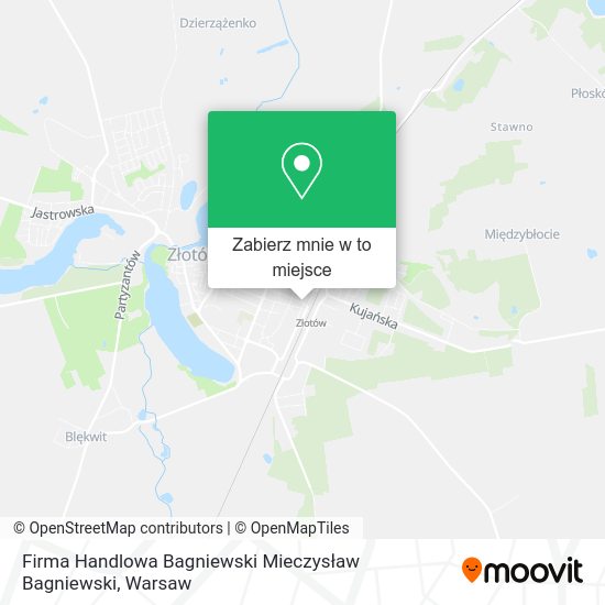 Mapa Firma Handlowa Bagniewski Mieczysław Bagniewski