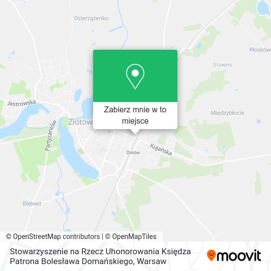 Mapa Stowarzyszenie na Rzecz Uhonorowania Księdza Patrona Bolesława Domańskiego