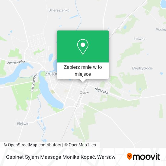 Mapa Gabinet Syjam Massage Monika Kopeć