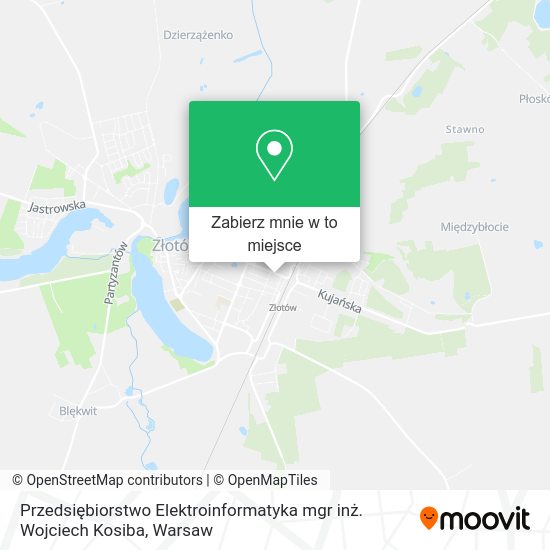 Mapa Przedsiębiorstwo Elektroinformatyka mgr inż. Wojciech Kosiba