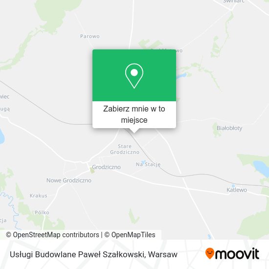 Mapa Usługi Budowlane Paweł Szałkowski