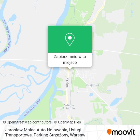 Mapa Jarosław Malec Auto-Holowanie, Usługi Transportowe, Parking Strzeżony