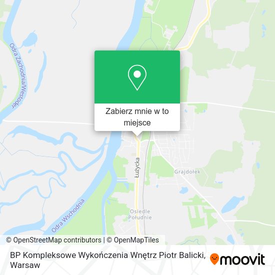 Mapa BP Kompleksowe Wykończenia Wnętrz Piotr Balicki