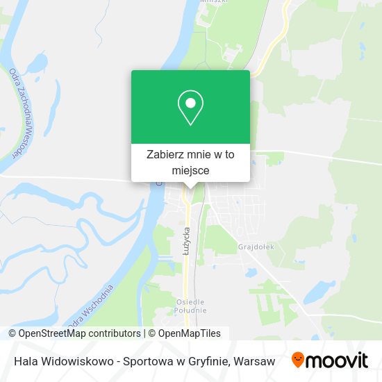 Mapa Hala Widowiskowo - Sportowa w Gryfinie