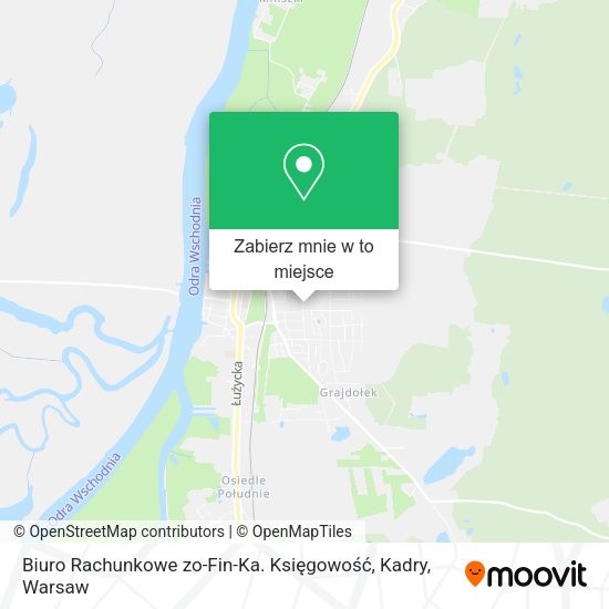 Mapa Biuro Rachunkowe zo-Fin-Ka. Księgowość, Kadry