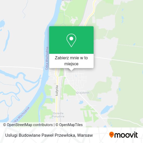 Mapa Usługi Budowlane Paweł Przewłoka