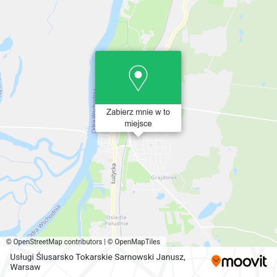 Mapa Usługi Ślusarsko Tokarskie Sarnowski Janusz