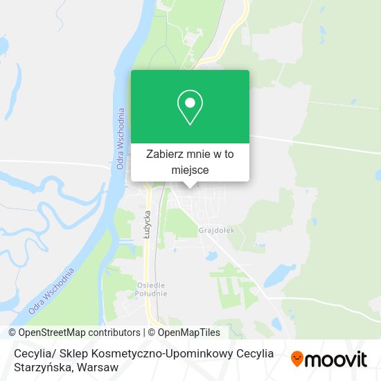 Mapa Cecylia/ Sklep Kosmetyczno-Upominkowy Cecylia Starzyńska