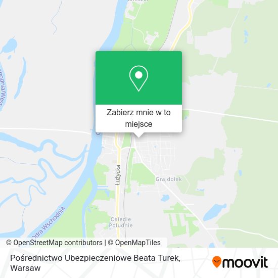 Mapa Pośrednictwo Ubezpieczeniowe Beata Turek