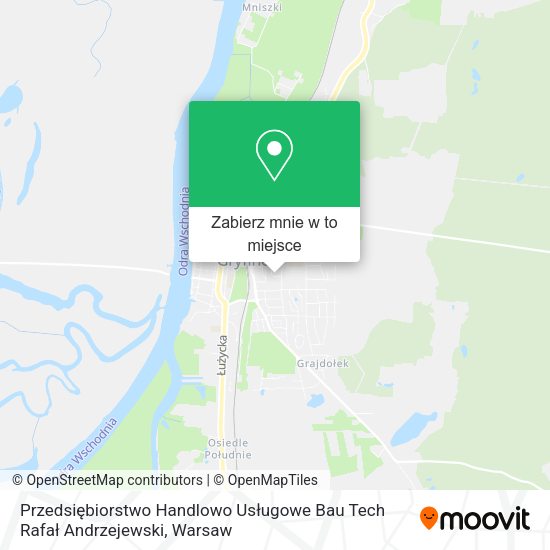 Mapa Przedsiębiorstwo Handlowo Usługowe Bau Tech Rafał Andrzejewski