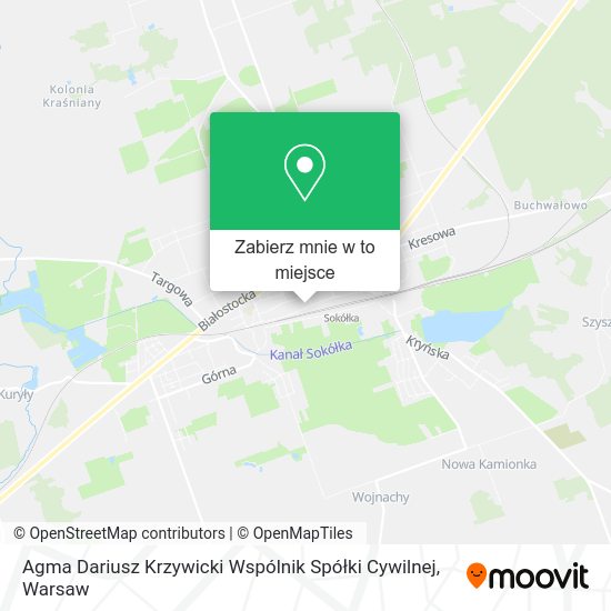 Mapa Agma Dariusz Krzywicki Wspólnik Spółki Cywilnej