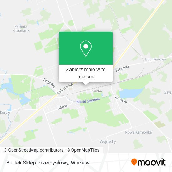 Mapa Bartek Sklep Przemysłowy