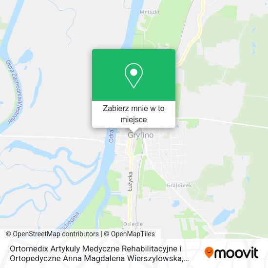 Mapa Ortomedix Artykuly Medyczne Rehabilitacyjne i Ortopedyczne Anna Magdalena Wierszylowska