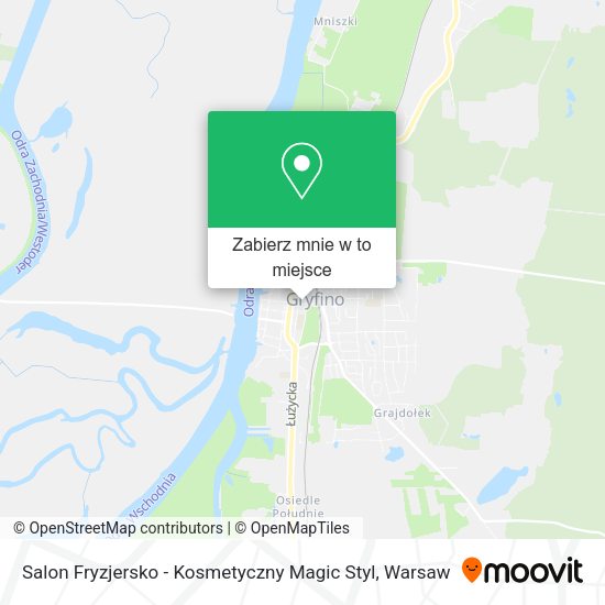 Mapa Salon Fryzjersko - Kosmetyczny Magic Styl