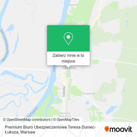 Mapa Premium Biuro Ubezpieczeniowe Teresa Duniec-Łuksza