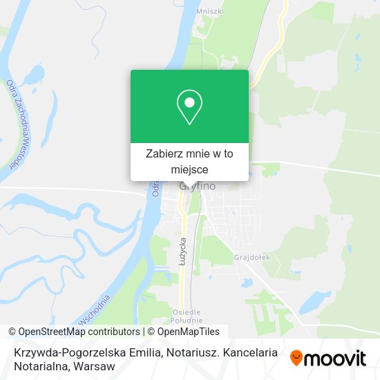 Mapa Krzywda-Pogorzelska Emilia, Notariusz. Kancelaria Notarialna