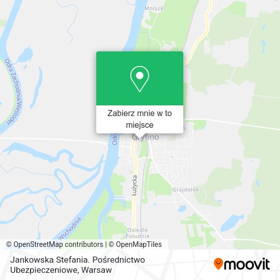 Mapa Jankowska Stefania. Pośrednictwo Ubezpieczeniowe