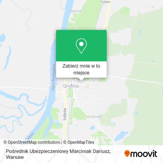 Mapa Pośrednik Ubezpieczeniowy Marciniak Dariusz