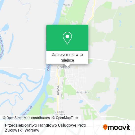 Mapa Przedsiębiorstwo Handlowo Usługowe Piotr Żukowski