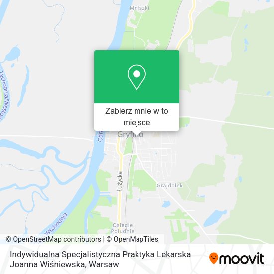 Mapa Indywidualna Specjalistyczna Praktyka Lekarska Joanna Wiśniewska