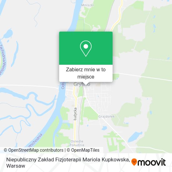 Mapa Niepubliczny Zakład Fizjoterapii Mariola Kupkowska