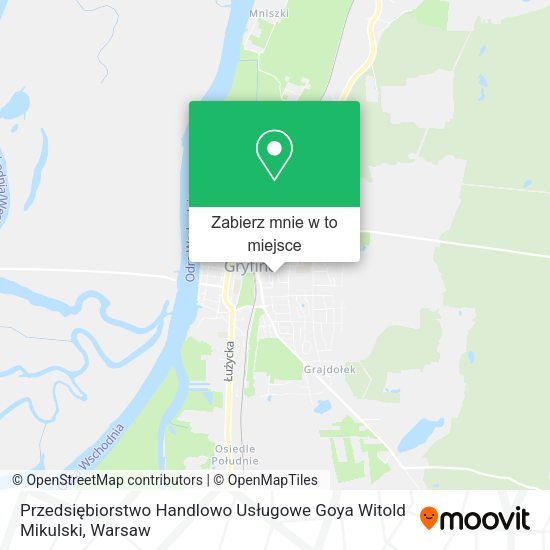 Mapa Przedsiębiorstwo Handlowo Usługowe Goya Witold Mikulski