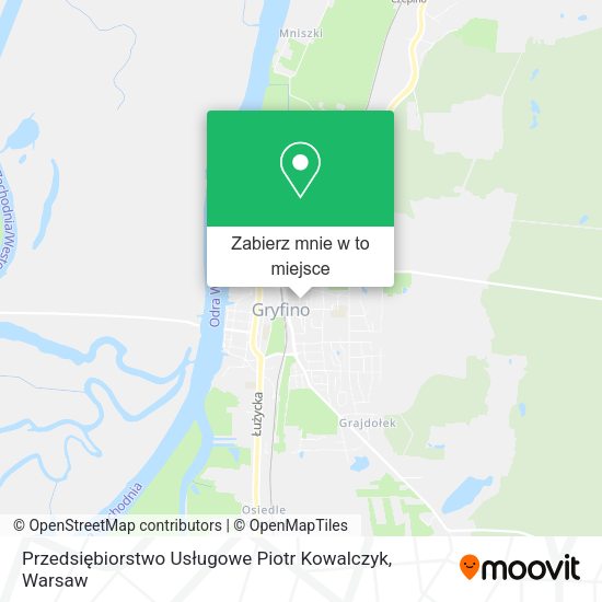 Mapa Przedsiębiorstwo Usługowe Piotr Kowalczyk