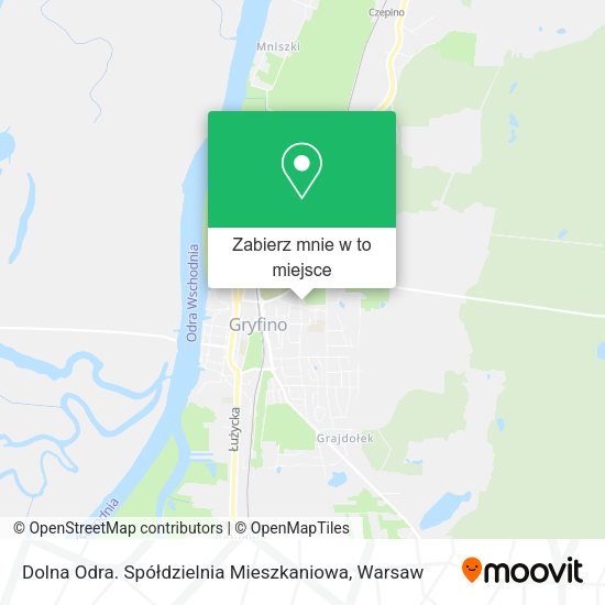 Mapa Dolna Odra. Spółdzielnia Mieszkaniowa