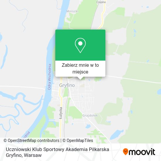 Mapa Uczniowski Klub Sportowy Akademia Pilkarska Gryfino